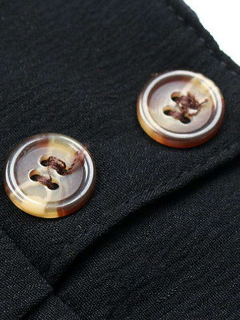 Chic Women's Elastic Waist Wide Leg Trousers with Functional Pockets