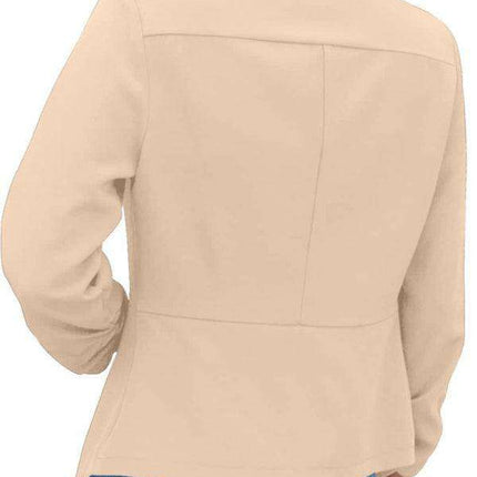 Chic Women's Oversized Ruched Sleeve Crop Blazer - Très Elite