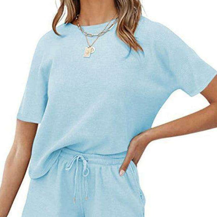 Chic Women's Waffle Lounge Set: Elevate Your Casual Style - Très Elite