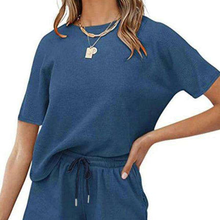 Chic Women's Waffle Lounge Set: Elevate Your Casual Style - Très Elite