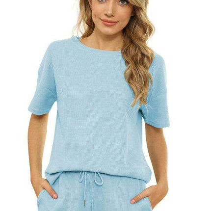 Chic Women's Waffle Lounge Set: Elevate Your Casual Style