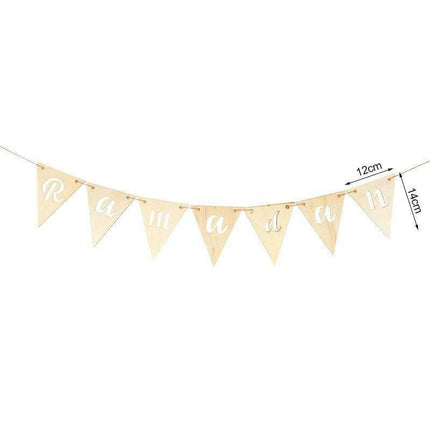 Chic Wooden Eid Mubarak Decoration: Celebrate in Elegance- Très Elite- Très Elite