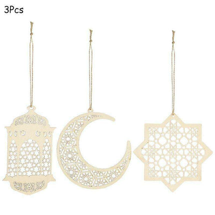 Chic Wooden Eid Mubarak Decoration: Celebrate in Elegance - Très Elite