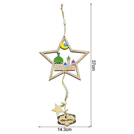Chic Wooden Eid Mubarak Decoration: Celebrate in Elegance - Très Elite