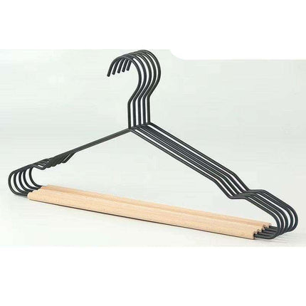 Chic Wooden Hanger Set with Wide Shoulders for Stylish Closet Storage - Très Elite
