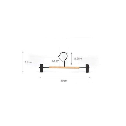 Chic Wooden Hanger Set with Wide Shoulders for Stylish Closet Storage - Très Elite