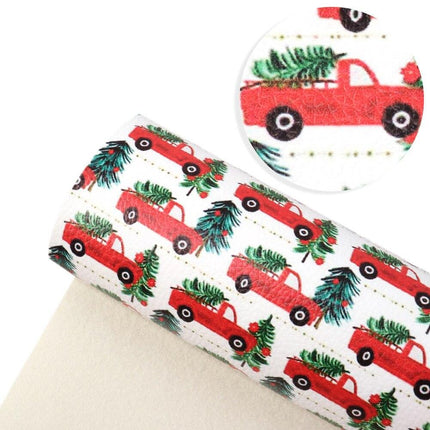 Christmas Blossom Synthetic Leather Craft Sheets - Craft Your Holiday Magic! - Très Elite