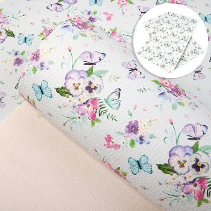 Christmas Blossom Synthetic Leather Craft Sheets - Craft Your Holiday Magic! - Très Elite