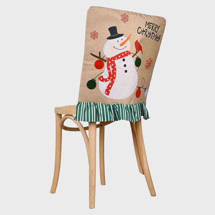 Christmas Cheer Chair Cover with Customizable Styles for Holiday Decor