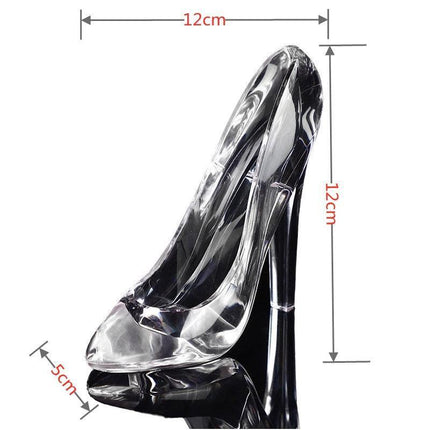 Cinderella Glass High-Heel Acrylic Sculpture
