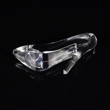 Cinderella Glass High-Heel Acrylic Sculpture