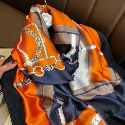 Coastal Charm: Elegant Multi-Hued Beach Scarf - Stylish UV Protection - Très Elite