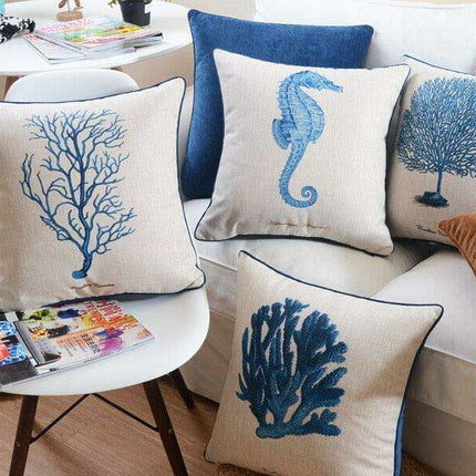 Coastal Dreamscape Reversible Pillowcase Set by Maison d'Elite - Très Elite