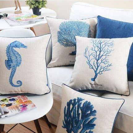 Coastal Dreamscape Reversible Pillowcase Set by Maison d'Elite - Très Elite