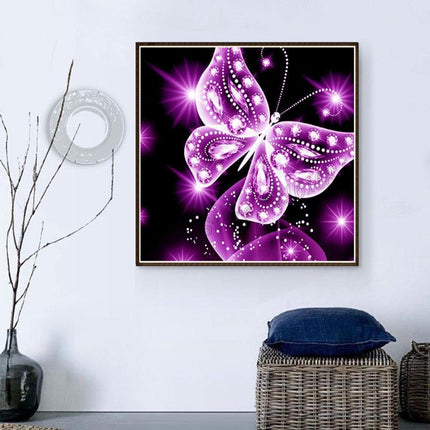 Colorful Butterfly Diamond Art Kit - DIY Ethnic Wall Decor & Gift Set - Très Elite