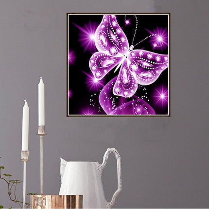 Colorful Butterfly Diamond Art Kit - DIY Ethnic Wall Decor & Gift Set - Très Elite