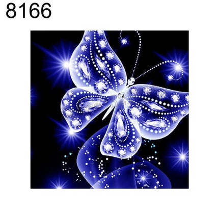 Colorful Butterfly Diamond Art Kit - DIY Ethnic Wall Decor & Gift Set - Très Elite