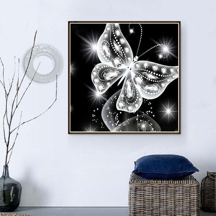 Colorful Butterfly Diamond Art Kit - DIY Ethnic Wall Decor & Gift Set - Très Elite
