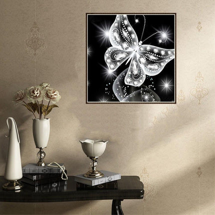 Colorful Butterfly Diamond Art Kit - DIY Ethnic Wall Decor & Gift Set - Très Elite
