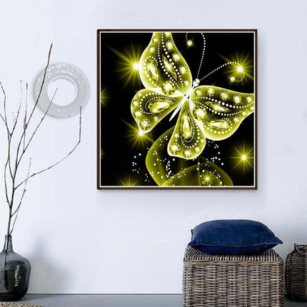 Colorful Butterfly Diamond Art Kit - DIY Ethnic Wall Decor & Gift Set - Très Elite