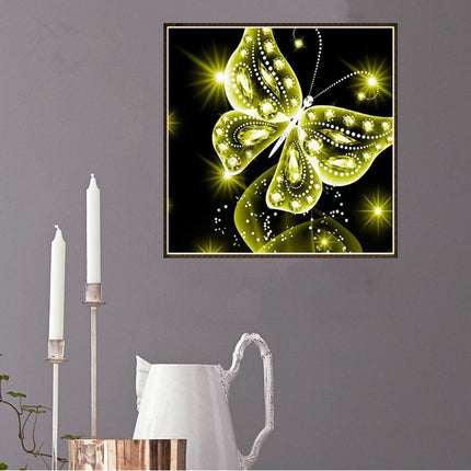 Colorful Butterfly Diamond Art Kit - DIY Ethnic Wall Decor & Gift Set - Très Elite