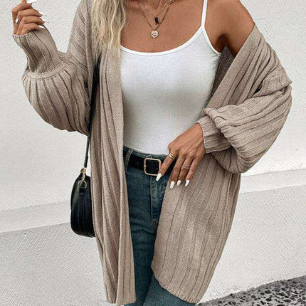 Colorful Knit Cardigan Sweater for Women - A Bold Winter Fashion Essential - Très Elite