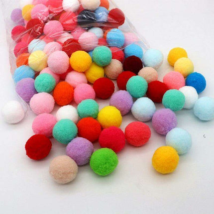 Colorful Spandex Pompom Craft Kit for Creative Projects