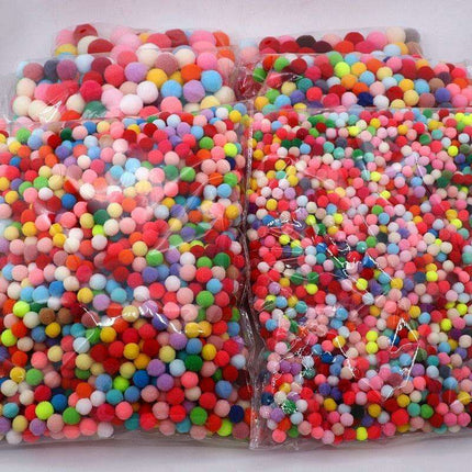 Colorful Spandex Pompom Craft Kit for Creative Projects