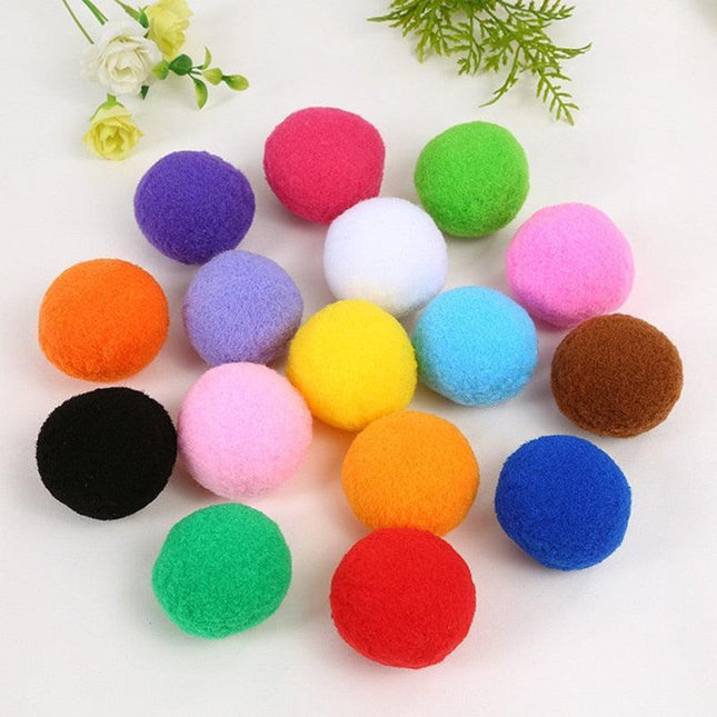 Colorful Spandex Pompom Craft Kit for Creative Projects