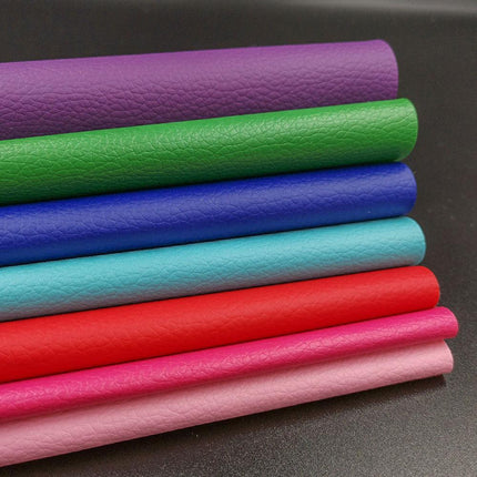 Colorful Spectrum Faux Leather Crafting Collection - 7-Piece Set - Très Elite
