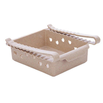 Compact Sliding Refrigerator Storage Organizer for Efficient Space Utilization