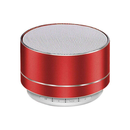 Compact Steel Gun Mini Bluetooth Speaker - Powerful Portable Subwoofer with Wireless Audio and Hands-Free Calling