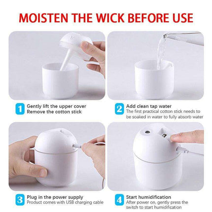 Compact USB Air Humidifier - Refresh Your Space on the Go - Très Elite
