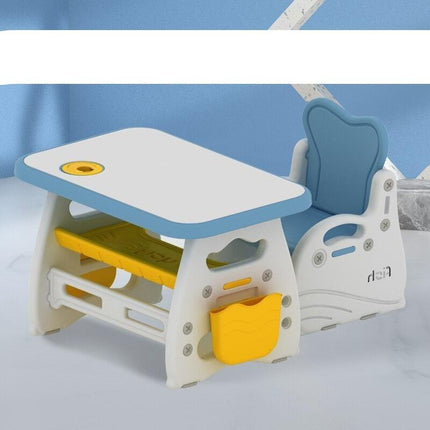Compact and Chic Kids Study Desk and Chair Set: An Ideal Learning Space for Small Rooms..