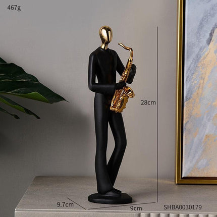 Contemporary Artisan Resin Abstract Figure for Elegant Home Accents - Très Elite