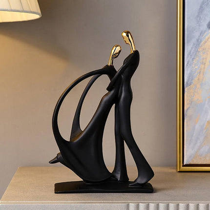 Contemporary Artisan Resin Abstract Figure for Elegant Home Accents - Très Elite