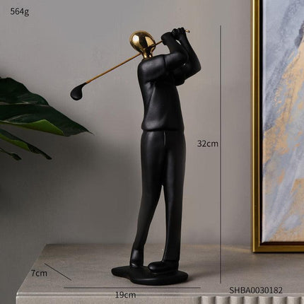 Contemporary Artisan Resin Abstract Figure for Elegant Home Accents - Très Elite
