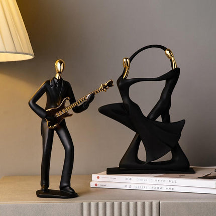 Contemporary Artisan Resin Abstract Figure for Elegant Home Accents - Très Elite