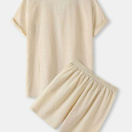 Contemporary Cotton-Linen Casual Outfit for Men by Jakoto - Très Elite