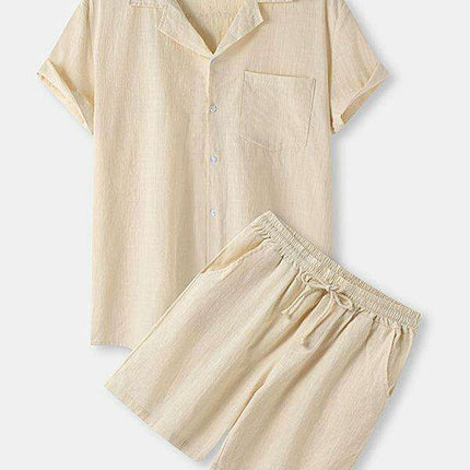Contemporary Cotton-Linen Casual Outfit for Men by Jakoto - Très Elite