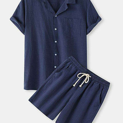 Contemporary Cotton-Linen Casual Outfit for Men by Jakoto - Très Elite