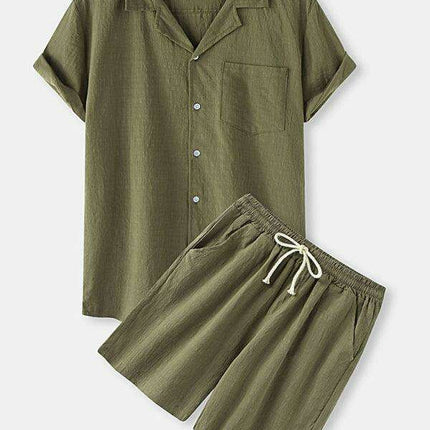 Contemporary Cotton-Linen Casual Outfit for Men by Jakoto - Très Elite