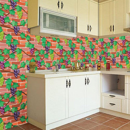 Contemporary PVC Brick Pattern Wall Decal for Stylish Kitchen and Bathroom Makeovers - Très Elite