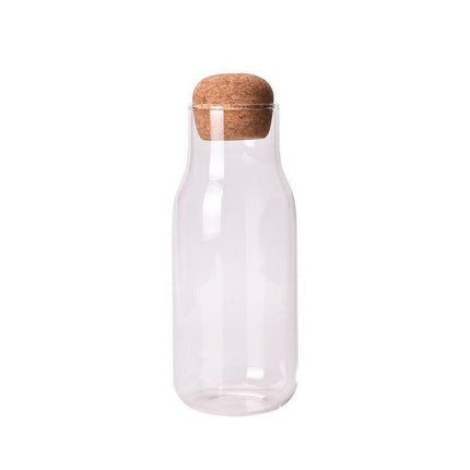 Cork-Sealed Borosilicate Glass Container for All Beverage Types - Très Elite