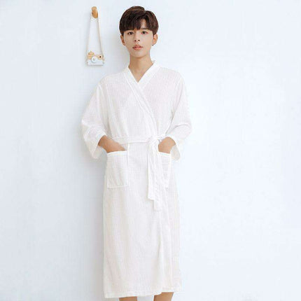 Couples' Elegant Cotton Kimono-Style Lounging Set - Très Elite