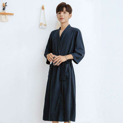 Couples' Elegant Cotton Kimono-Style Lounging Set - Très Elite