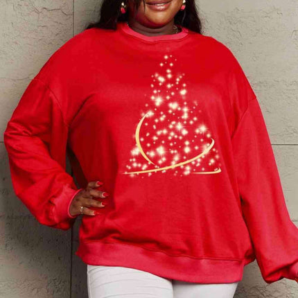 Cozy Affection Oversized Graphic Crewneck Sweater - Très Elite
