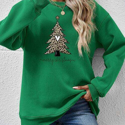 Cozy Christmas Tree Long Sleeve Pullover - Festive Winter Sweater - Très Elite