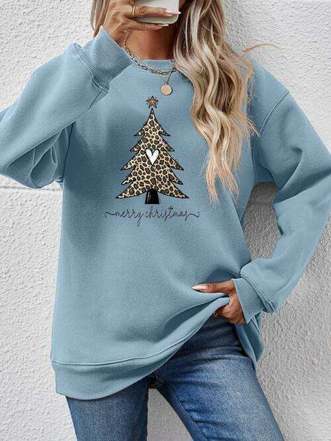 Cozy Christmas Tree Long Sleeve Pullover - Festive Winter Sweater