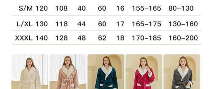 Cozy Couples Sherpa Lounge Robe - Winter Comfort for Him and Her